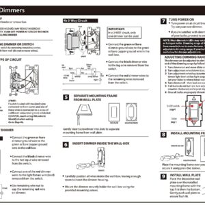 Cloudy Bay in Wall Dimmer Switch for LED Light/CFL/Incandescent,3-Way Single Pole Dimmable Slide,600 Watt max,Cover Plate Included