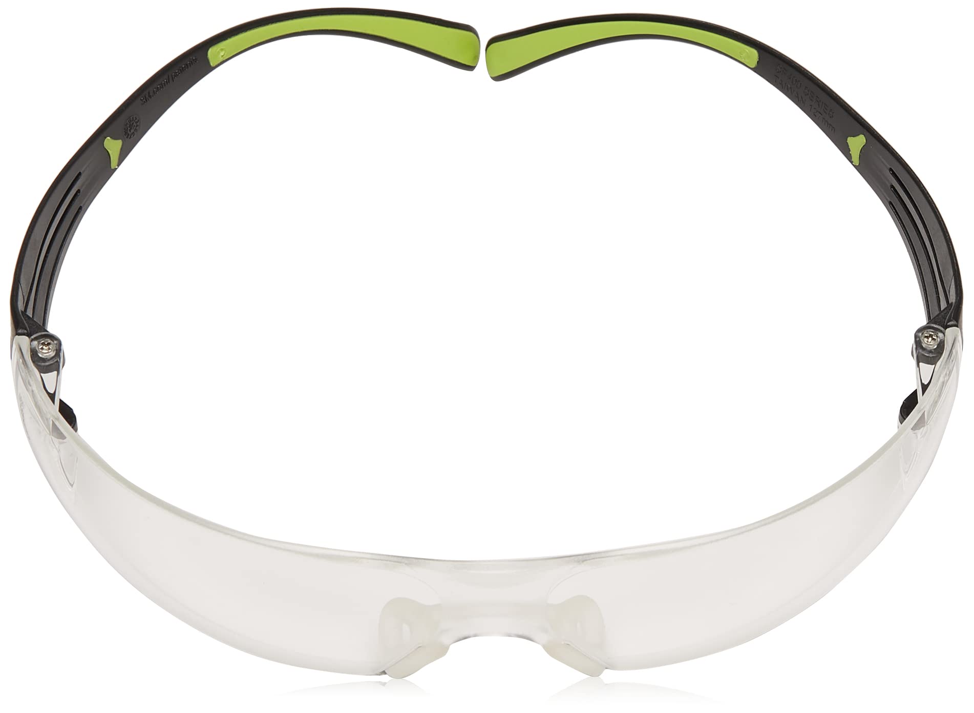 3M Secure Fit 400 Series Protective Eyewear, Standard, Black/Green