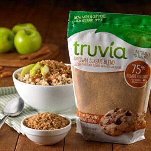 Truvia Brown Sugar Blend, Mix of Natural Stevia Sweetener and Brown Sugar, 18 oz Bag