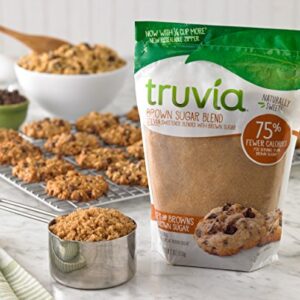 Truvia Brown Sugar Blend, Mix of Natural Stevia Sweetener and Brown Sugar, 18 oz Bag