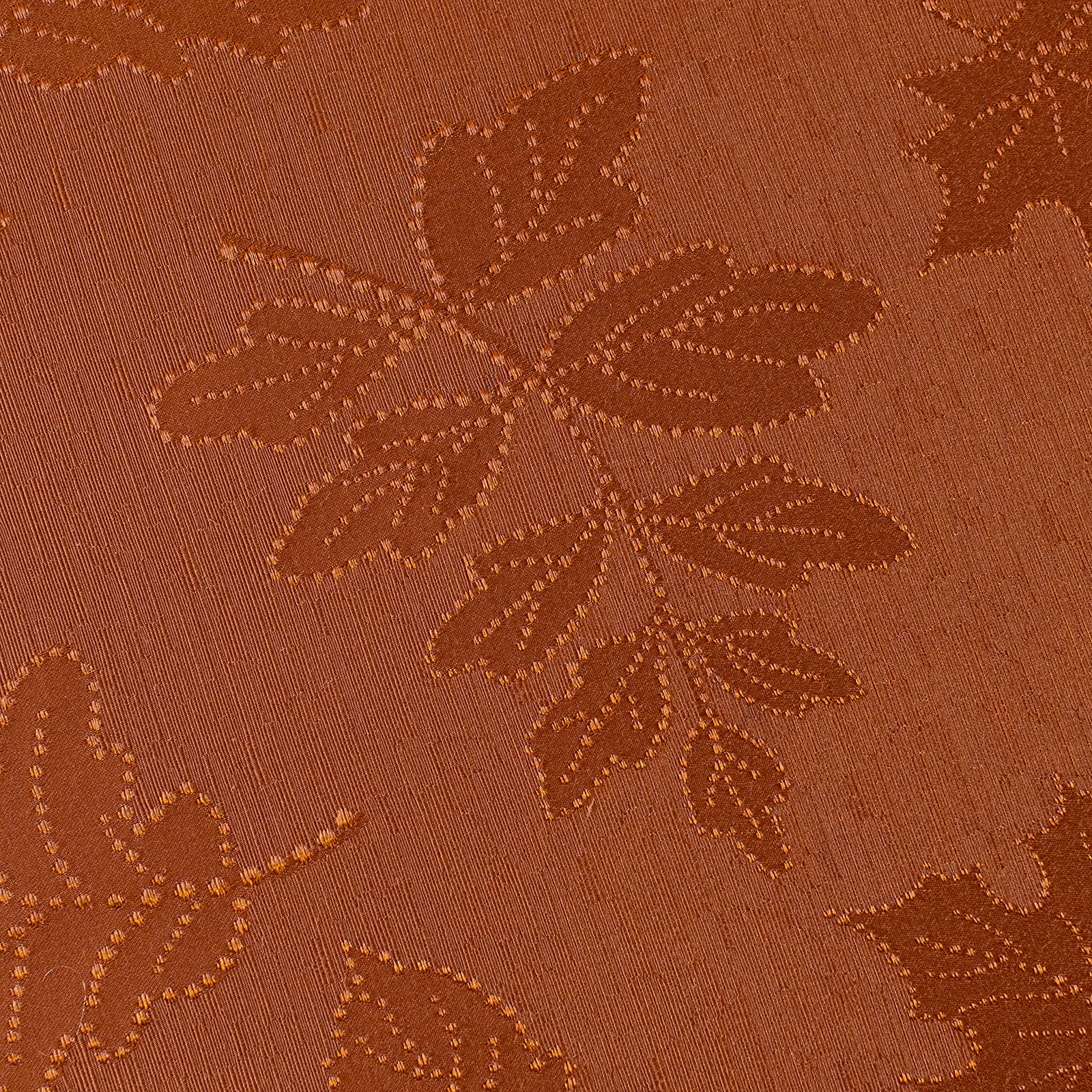 Benson Mills Harvest Legacy Damask Fabric Table Cloth Fall, Harvest, and Thanksgiving Tablecloth (Rust/Burnt Orange, 60" x 84" Rectangular)