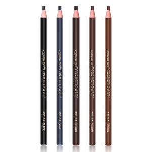 5pcs Microblading Pencil Waterproof Eyebrow Peel-off Pencil Pull Cord Microblading Supplies Brow Lamination Pencil Set For Marking Filling Outlining Eye Brow Liners In 5 Colors