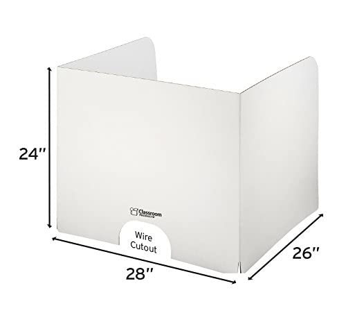 X-Tra Large USA-Made Premium Privacy Shields™ - 24" Tall - 26" x 28" WorkSpace - 6-12 - Sold in 10 and 20 Packs - Durable (1/8" Thick) - Computer Shields - Voting Booth