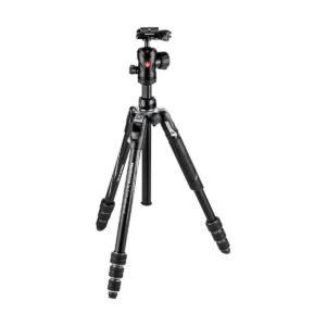 manfrotto befree advanced camera tripod kit with twist closure, travel tripod kit with ball head, portable and compact, camera tripod in aluminium for dslr, reflex, mirrorless, camera accessories