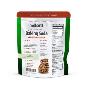 Milliard 5lbs Baking Soda / Sodium Bicarbonate USP - 5 Pound Bulk Resealable Bag