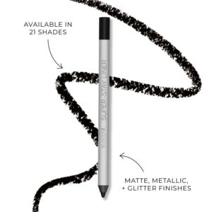 Wunder2 SUPER-STAY LINER Makeup Eyeliner Pencil Long Lasting Waterproof Eye Liner, Color Essential Black Matte