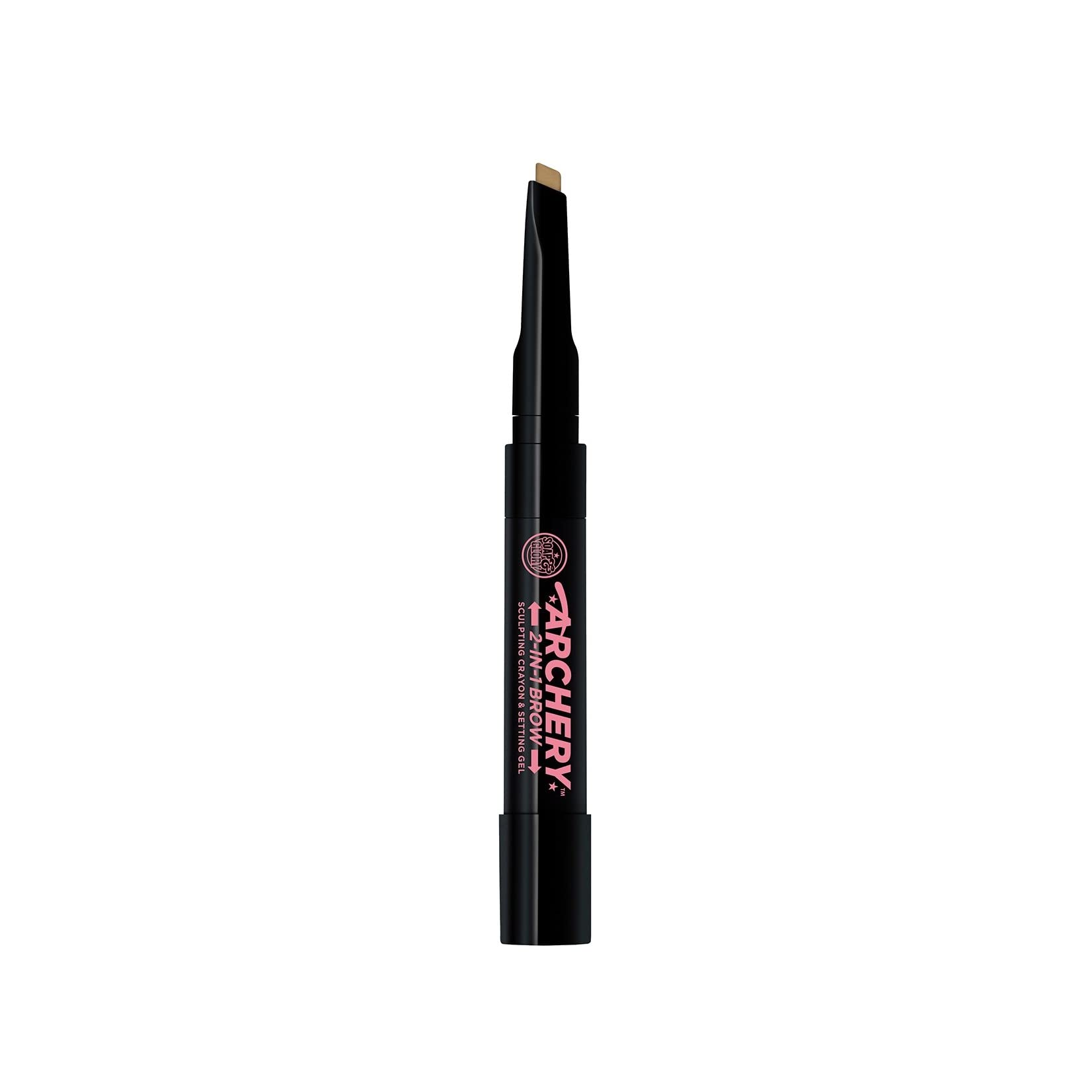 Soap & Glory Archery 2-In-1 Sculpting Eyebrow Crayon & Setting Gel, Blonde - Double Ended Eyebrow Liner with Brush + Eyebrow Pencil - Brow Gel for All Day Brow Sculpt (1 count)