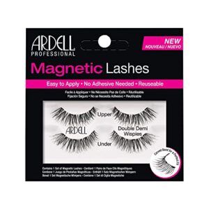 ardell professional magnetic double strip lashes, demi wispies