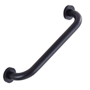 ELLO&ALLO Oil Rubbed Bronze Bathroom Shower Grab Bar, Home Care Bath Hardware (16 Inch)