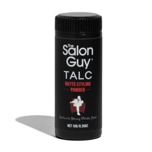 thesalonguy talc matte styling powder | medium hold/no shine | add volume, texture, & definition | hand crafted for all hair types | lightweight style
