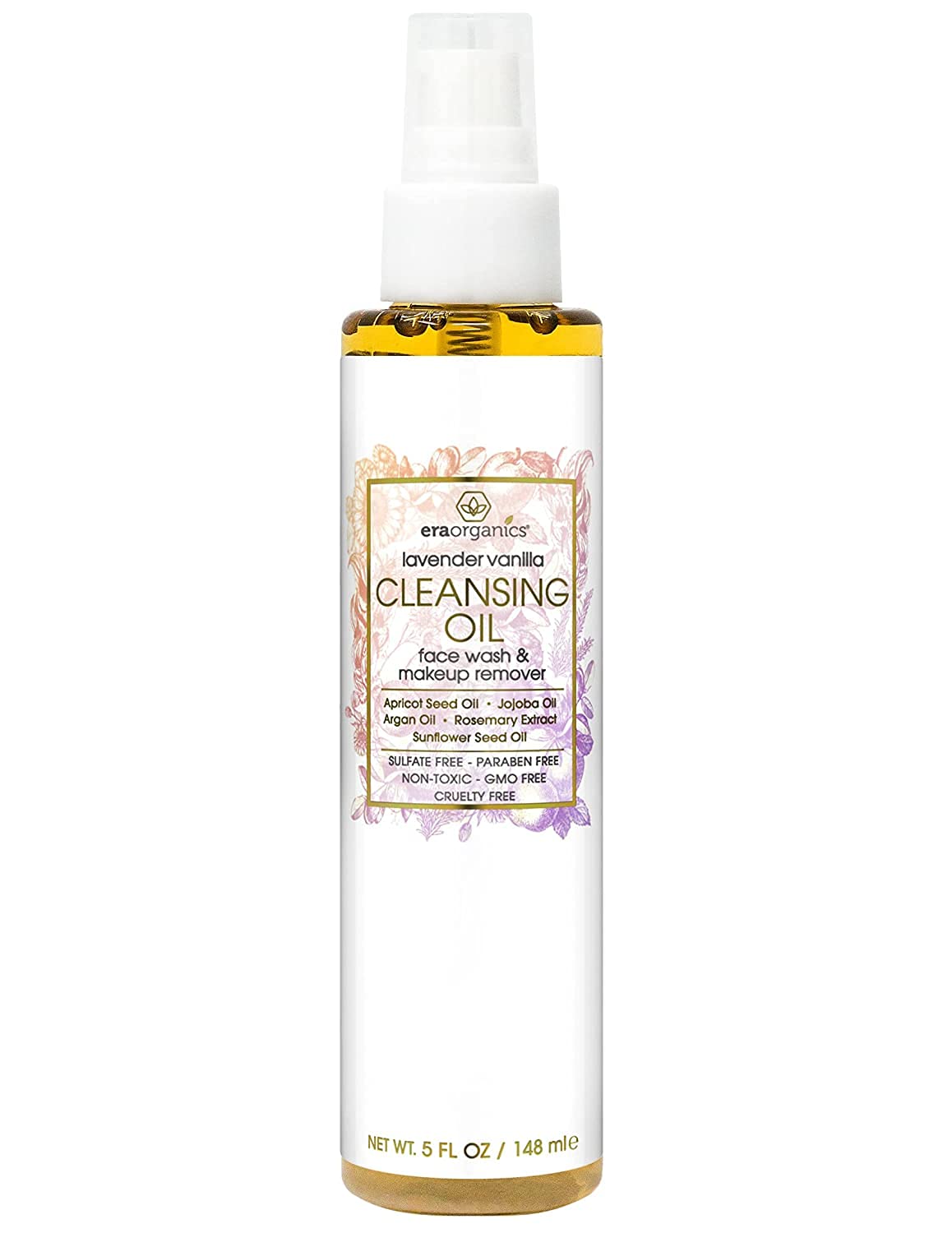 Era Organics Facial Cleansing Oil - Extra Moisturizing Anti-Aging Cleanser for Softer, Smoother, More Supple Looking Skin