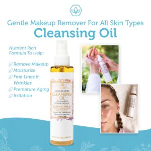 Era Organics Facial Cleansing Oil - Extra Moisturizing Anti-Aging Cleanser for Softer, Smoother, More Supple Looking Skin