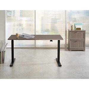 Realspace® Magellan 60"W Pneumatic Height-Adjustable Standing Desk, Gray