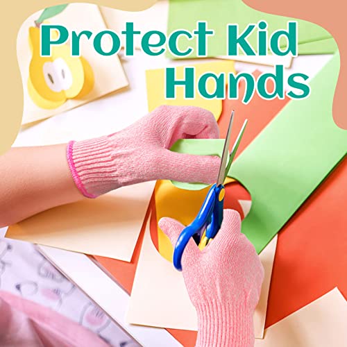 Evridwear Cut Resistant Gloves for Kids 4-6 Years, Level 5 Protection Cutting Gloves Food Grade for Cooking, Whittling, Wood Carving, Gardening and DIY