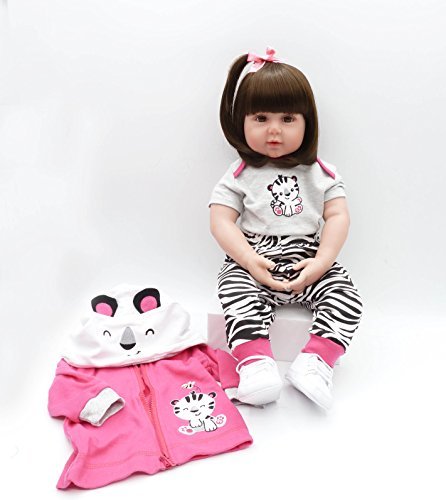 PURSUEBABY Toddler Reborn Baby Dolls Girls Soft Body 20 inch (Amy)…