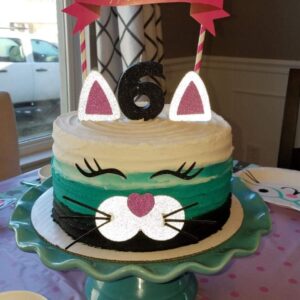 Handmade Cat Cake Topper Decoration, Cake Decor And Birthday Party Picks