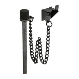 prime-line mp4148 sliding door pin lock with ring, black finish (2 pack)
