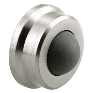 prime-line mp4647-1 wall stop, 1 in. outside diameter, cast brass, brushed chrome w/rubber bumper (single pack)