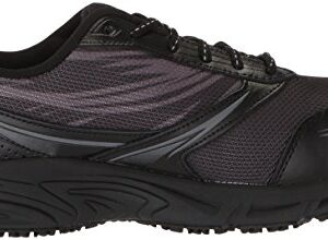 Fila Women's Memory Reckoning 8 Slip Resistant Steel Toe Running Shoe Shoe, Black/Pewter/Metallic Silver, 8 B US