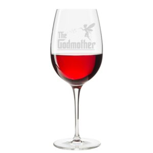 the fairy godmother engraved 18 oz wine glass