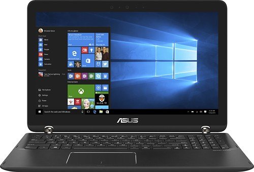 ASUS Flagship 15.6" Gaming FHD flip 2-in-1 Touchscreen Laptop, Intel i7-7500U, 12GB RAM, 128GB SSD + 2TB HDD, NVIDIA GeForce 940MX 2GB, Backlit Keyboard, WLAN, USB Type C, Bluetooth, HDMI, Windows 10