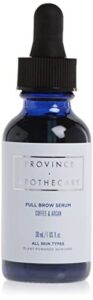 province apothecary full brow serum, black, 30 ml