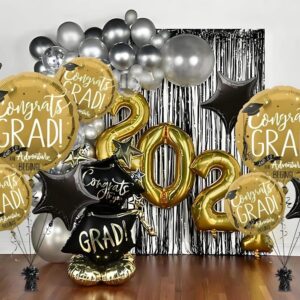 Small Foil Balloon Weights - 6 oz. (Pack of 12) - Premium Heavy Duty Anchors for Balloons & Easy to Display Table Centerpieces - Ideal Party Decorations for Themed Party, Baby Shower & More, Black