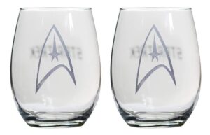 star trek collectible wine glass set