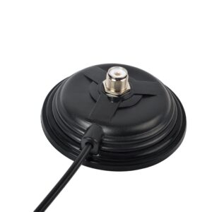 HYS TC-110M CB/VHF/UHF/HF Ham Radio Antenna Magnet Mount SO-239 Connection Style W/5M(16.4ft) RG58 Coaxial Cable PL-259 Plug
