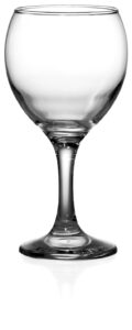 classic crystal clear stemmed red wine glass, 12 ounce - set of 4