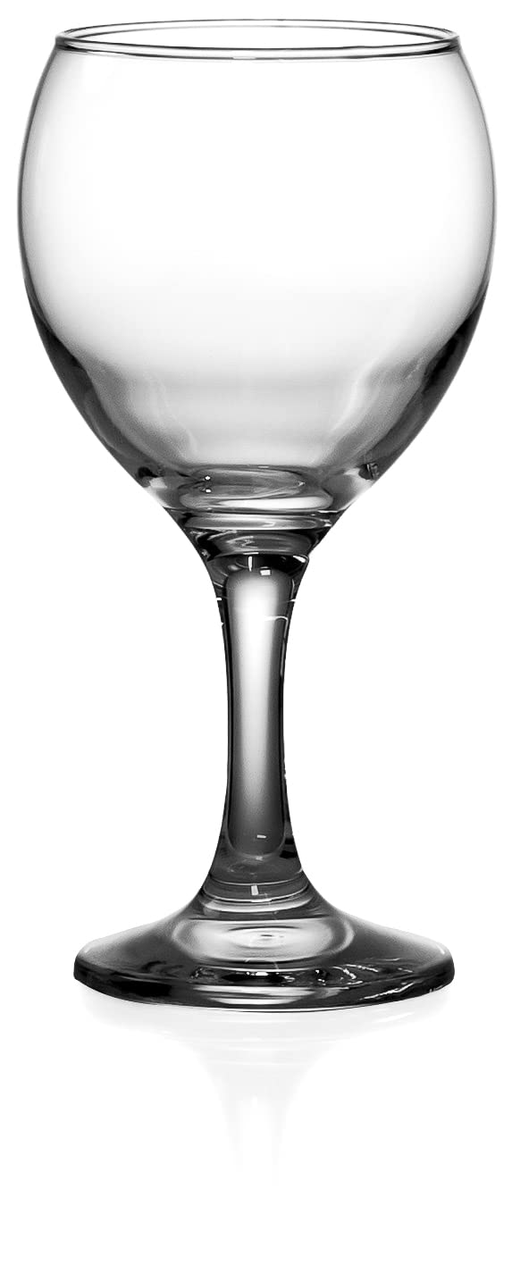 Classic Crystal Clear Stemmed Red Wine Glass, 12 Ounce - Set of 4