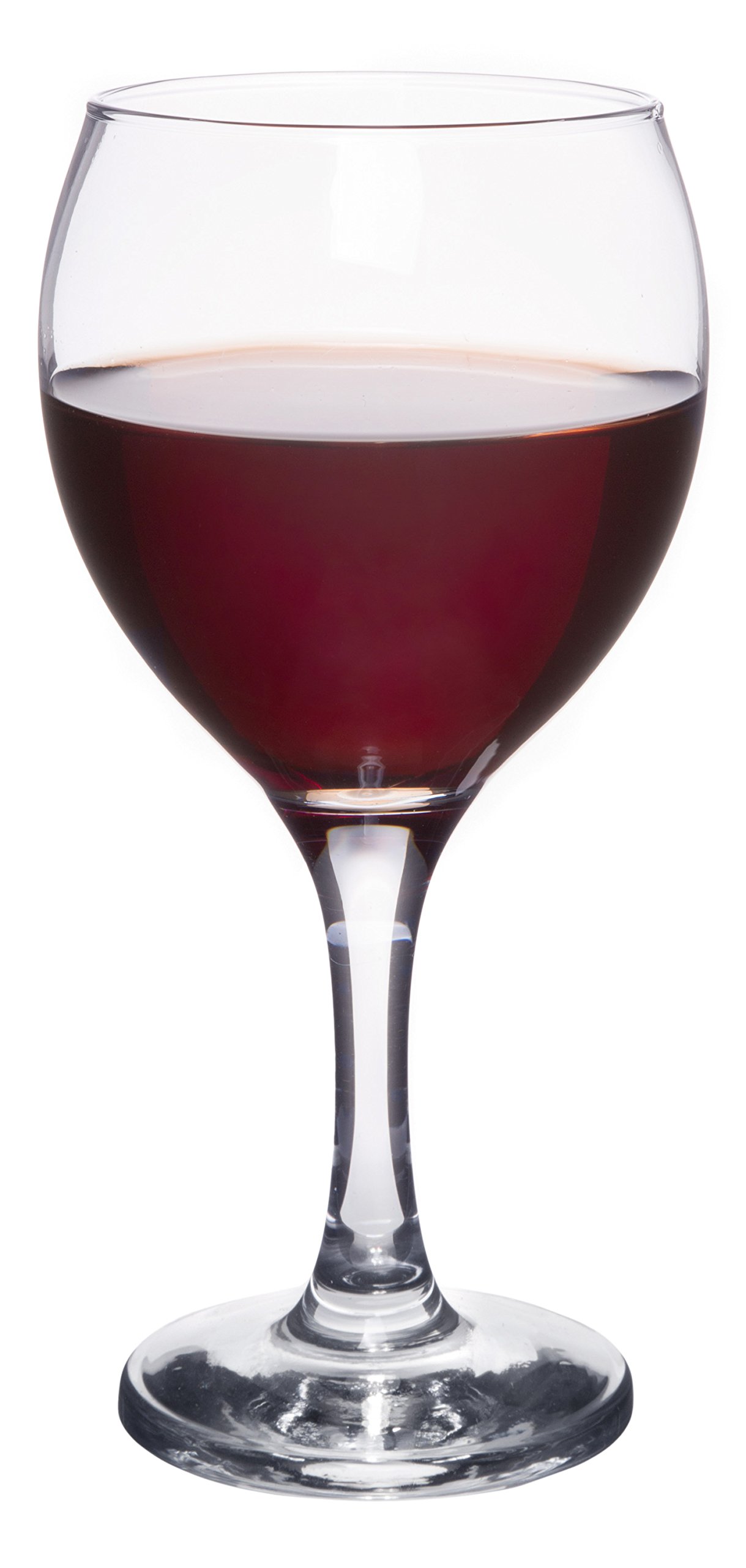 Classic Crystal Clear Stemmed Red Wine Glass, 12 Ounce - Set of 4