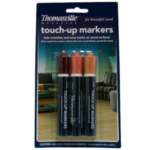 thomasville touch-up markers - furniture scratch repair pens, brown, 3 pack