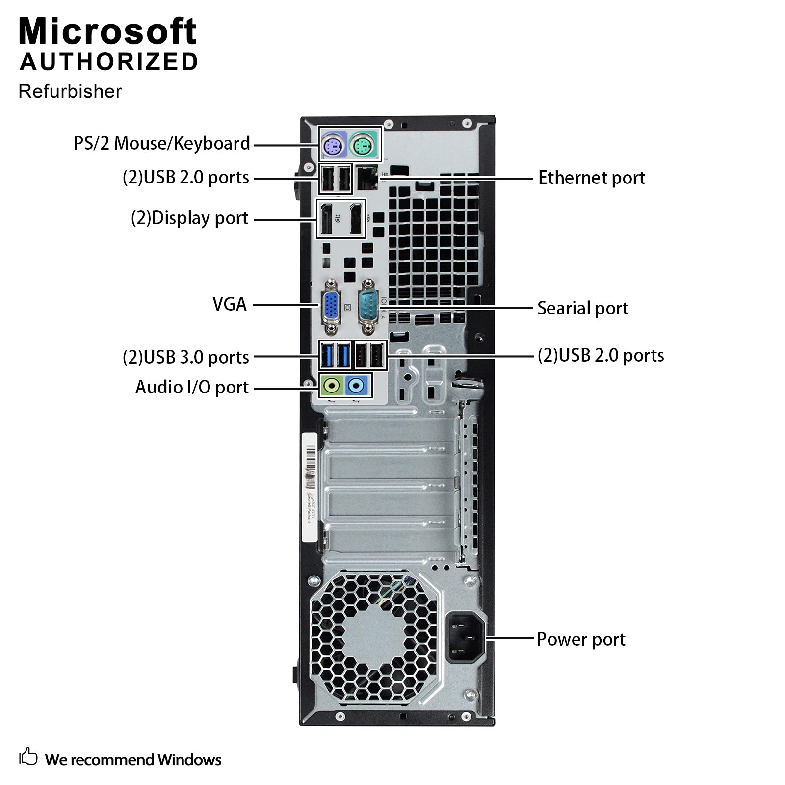 HP ProDesk 600 G1 High Performance Business Small Form Factor Desktop Computer, Intel Core i3-4130 3.4 GHz, 8GB RAM, 500GB HDD, DVD, WiFi, Windows 10 Pro (Renewed)