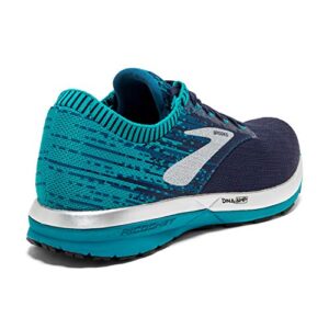 Brooks Womens Ricochet Running Shoe - Navy/Blue/White - B - 5.0