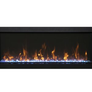 Amantii Panorama Indoor/Outdoor Extra Slim Built In Electric Fireplace (BI-60-XTRASLIM), 60-Inch