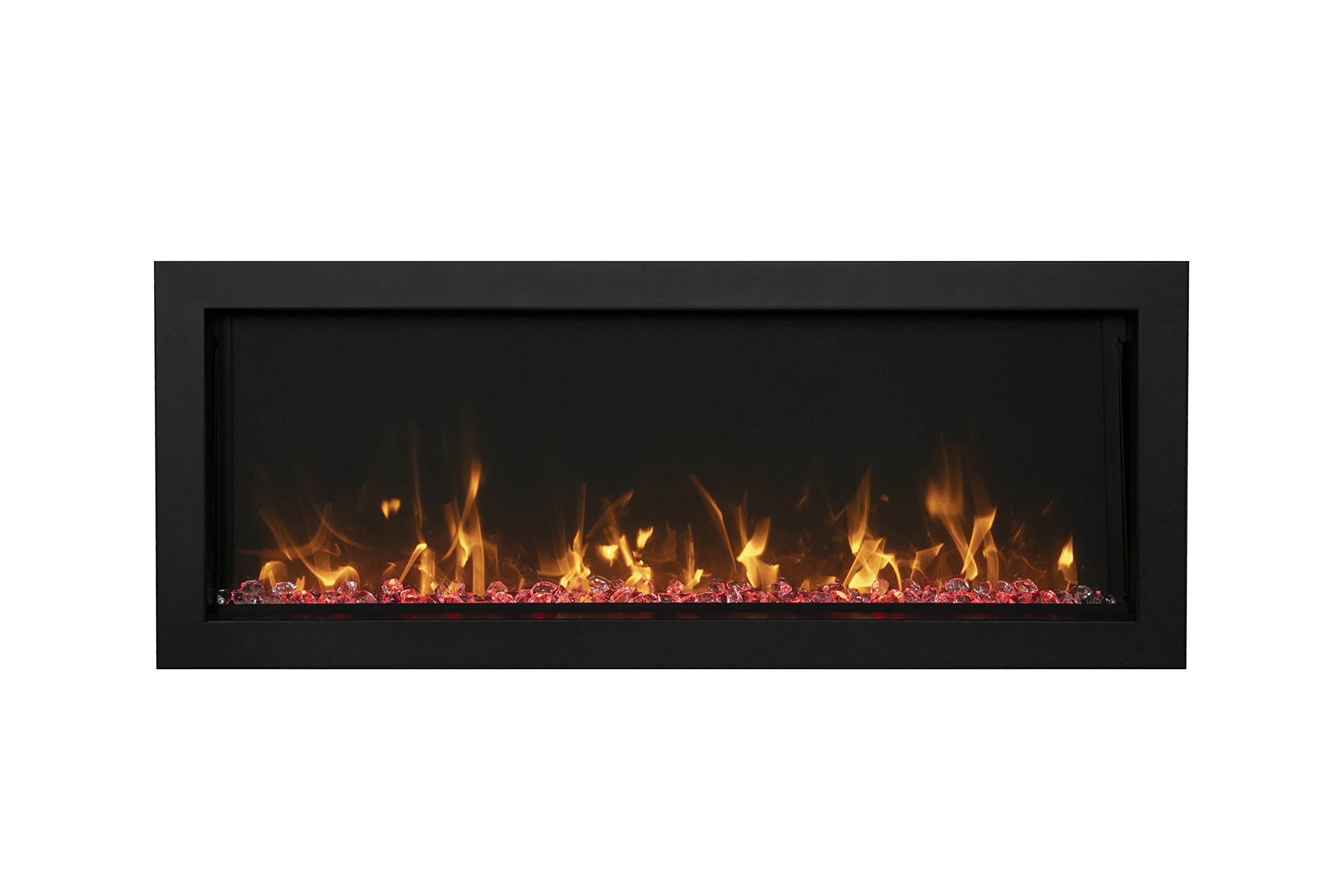 Amantii Panorama Indoor/Outdoor Extra Slim Built In Electric Fireplace (BI-60-XTRASLIM), 60-Inch