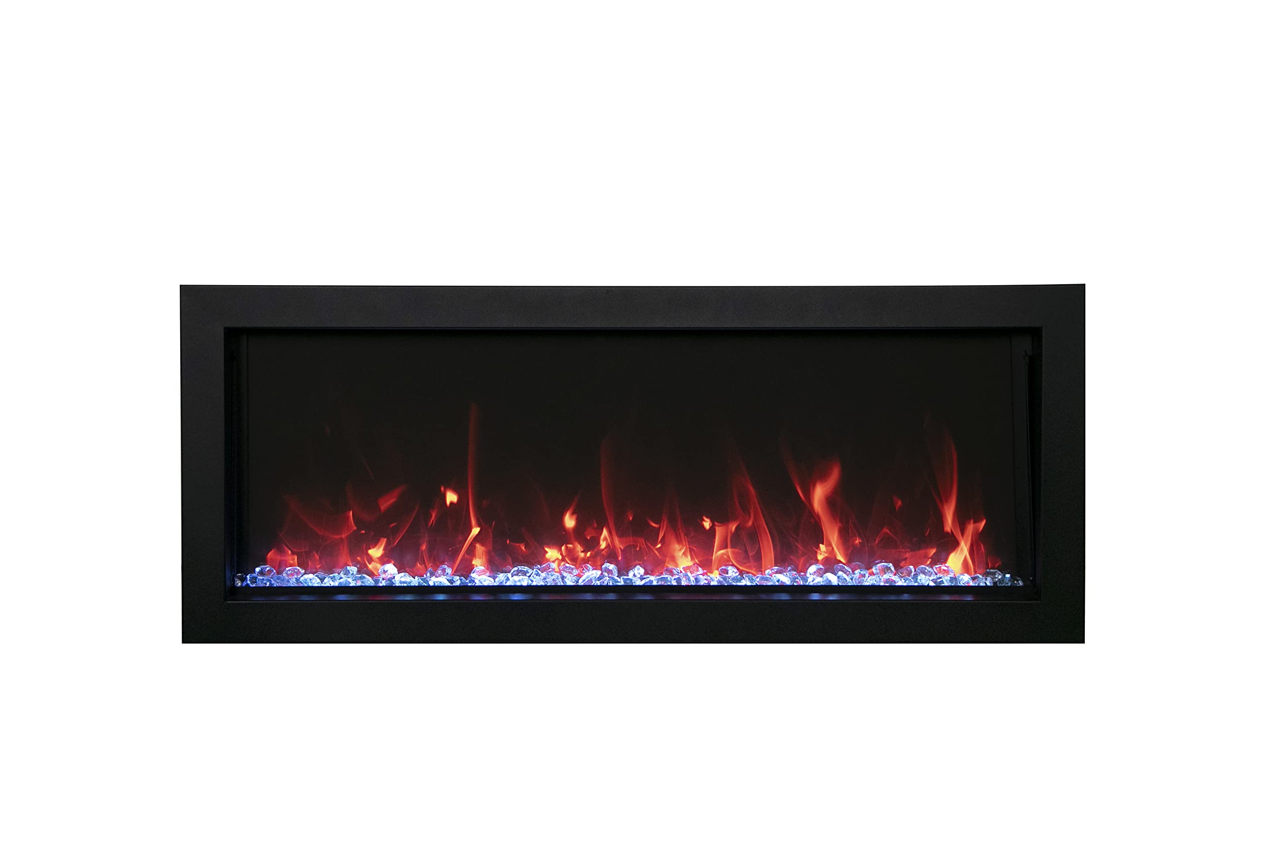 Amantii Panorama Indoor/Outdoor Extra Slim Built In Electric Fireplace (BI-40-XTRASLIM), 40-Inch