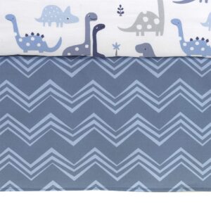 Bedtime Originals Roar Dinosaur 3 Piece Crib Bedding Set, Blue/Gray, ‎44x1x35 Inch