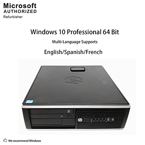 HP Compaq Prodesk 6200 Pro Slim Business Desktop Computer Small Form Factor (SFF), Intel i5-2400 up to 3.4GHz, 8GB DDR3, 1TB HDD + 128GB SSD, DVD, Windows 10 Pro 64 Bit (Renewed)