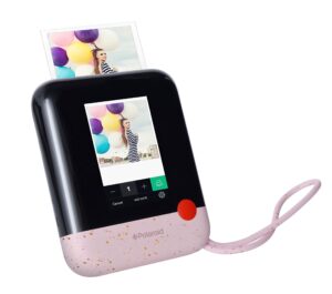 polaroid pop 2.0 2 in 1 wireless portable instant 3x4 photo printer & digital 20mp camera with touchscreen display, built-in wi-fi, 1080p hd video (speckled pink).