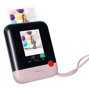 Polaroid Pop 2.0 2 in 1 Wireless Portable Instant 3x4 Photo Printer & Digital 20MP Camera with Touchscreen Display, Built-in Wi-Fi, 1080p HD Video (Speckled Pink).