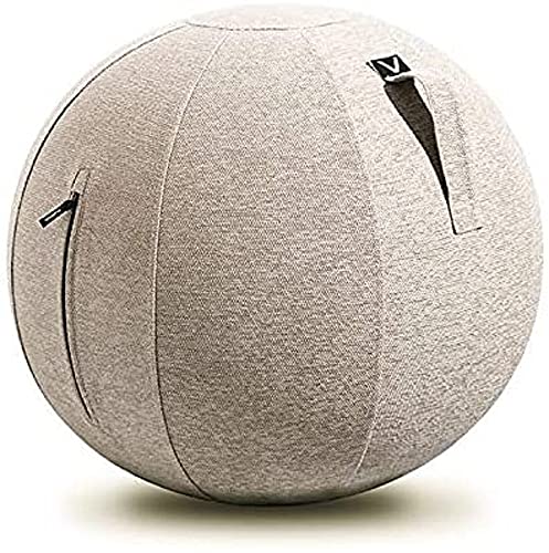 Vivora Luno - Sitting Ball Chair for Office and Home, Lightweight Self-Standing Ergonomic Posture Activating Exercise Ball Solution with Handle & Cover, Classroom & Yoga, Standard