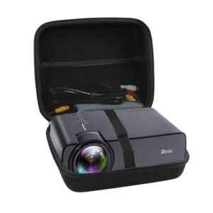 hermitshell hard travel case fits ragu z400 1600 lumens mini portable projector