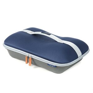 arctic zone deluxe hot/cold insulated food carrier, navy large