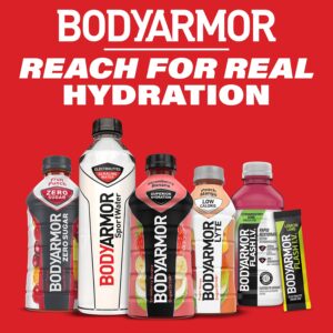 BODYARMOR LYTE Sports Drink Low-Calorie Sports Beverage, Blueberry Pomegranate, Coconut Water Hydration, Natural Flavors With Vitamins, Potassium-Packed Electrolytes, Perfect For Athletes, 16 Fl Oz (Pack of 12)