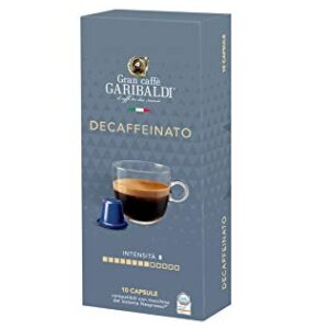 Gran Caffè Garibaldi Nespresso* compatible capsules (Decaf, 60 Count)