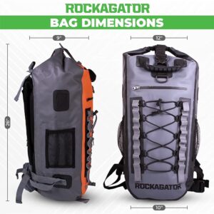 Rockagator Waterproof Backpacks - Hydric Series 40 Liter Hunting Camouflage Quick-Submersion Waterproof Backpack, River Dry Bag for Canoeing, Kayaking or Rafting, Original