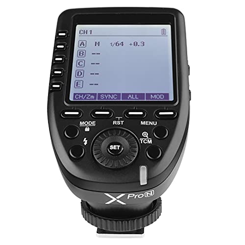 GODOX XPro-N Flash Trigger with Professional Functions Support i-TTL Autoflash Compatible for Nikon DSLR Camera