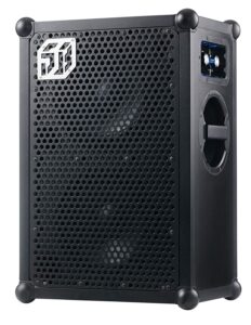 soundboks 2, black: loudest portable bluetooth performance speake (126 db, wireless, bt 5.0, swappable battery, 40hr playtime, big, powerful subwoofer, waterproof, outdoor, party boombox)